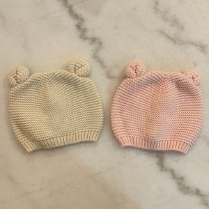 Bundle 2 Baby Gap Bear Beanies